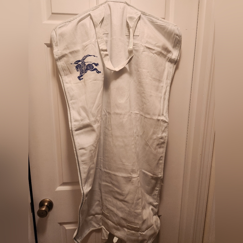 NWT Burberry Garment Bag, Hanger And Box